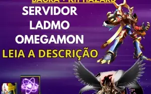 Conta Digimon Masters - DarkBagra + Susanoomon S. + Hazard