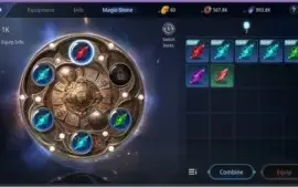 MIR4 - EU11 -  level 45 - 50k - 6 Pet Raro + pacotes
