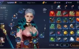 MIR4 - EU11 -  level 45 - 50k - 6 Pet Raro + pacotes