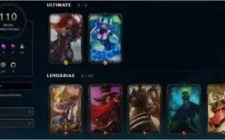 Conta Lol Lvl 174, 110 SKINS, All champs - Gold 2