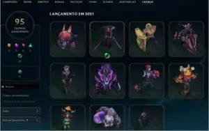 Vendo Conta LoL 427 Skins - Unranked