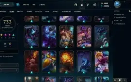 733 Skins, 9 anos de conta LVL 42 dono original