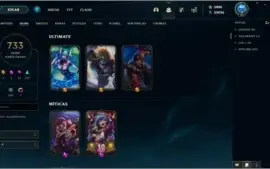 733 Skins, 9 anos de conta LVL 42 dono original