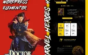 Pagina IPTV Elementor Dr. Estranho Marvel Heroes 4.0