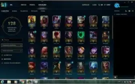 Conta platina Borda 80 Champions 20 skins 10 rune pages