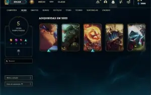 Conta ouro 2 com 23 Champs e 5 Skins +2 Fragmentos