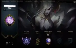 CONTA DIAMANTA 4 LOL