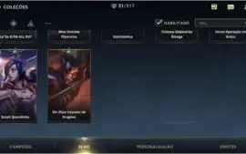 MAIN ADC: ESMERALDA IV + 21 SKINS + 47 CAMPEÕES + 1º PASSE