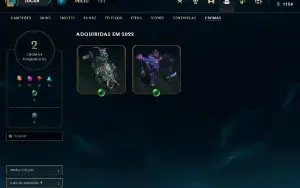 14 skins, 42 campeões