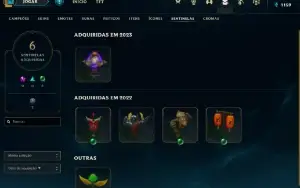 14 skins, 42 campeões