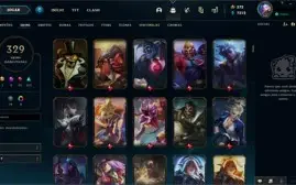 Conta prata 1 com TODOS os champs e 329 Skins + 5 Prestigios