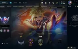 Conta prata 1 com TODOS os champs e 329 Skins + 5 Prestigios