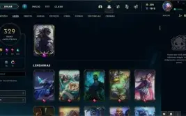 Conta prata 1 com TODOS os champs e 329 Skins + 5 Prestigios