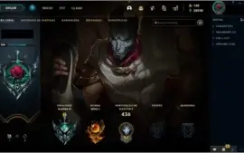 Conta LOL - Season 1 - PLAT IV - King Rammus + Kayle Juiza