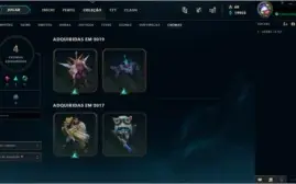 CONTA MUITO TOP - FULL CHAMP, GOLD IV, 87 SKINS. VEM CONFERI