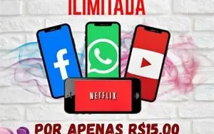 INTERNET ILIMITADA NO SEU CHIP