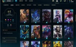 Conta prata 4 com 130 Champs e 65 Skins