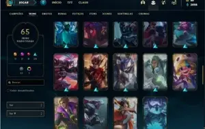 Conta prata 4 com 130 Champs e 65 Skins