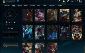 Conta prata 4 com 130 Champs e 65 Skins