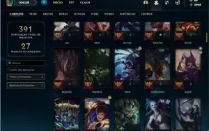 Conta prata 4 com 130 Champs e 65 Skins