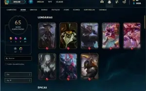 Conta prata 4 com 130 Champs e 65 Skins