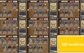 Conta Hearthstone Pró-Player - 94% das Lendárias (305)