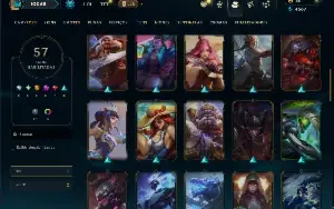 Unranked com 95 Champs e 57 Skins