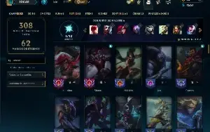 Unranked com 95 Champs e 57 Skins