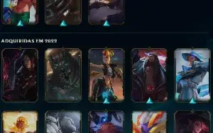 Conta league of legends level 175 pra vender logo