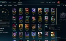 CONNTA PRATA IV COM 44 CHAMPS E 25 SKINS