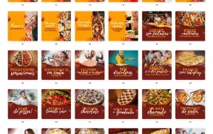 Pack Canva Pizzaria Vol 1 - 100 Artes Editáveis