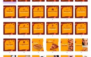 Pack Canva Pizzaria Vol 1 - 100 Artes Editáveis