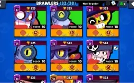 Conta Brawl Stars 16 mil troféus com todos os lendários