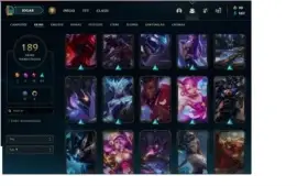 Conta LOL Gold Todos CAMPEOES 189 SKINS 1300 R$ Investidos