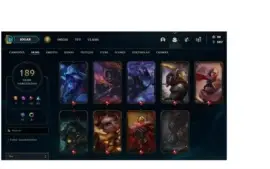 Conta LOL Gold Todos CAMPEOES 189 SKINS 1300 R$ Investidos