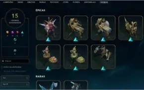 CONTA UNRANKED COM 231 SKINS (MMR DE DIAMANTE)