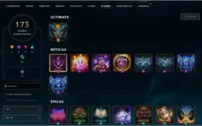 CONTA UNRANKED COM 231 SKINS (MMR DE DIAMANTE)