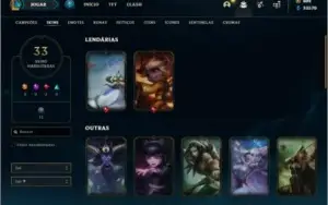 Conta unranked com Corki Ovni e Kayle Juiza + 800 RP