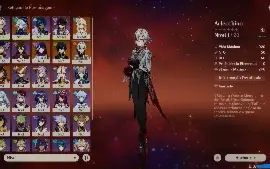 Conta Genshin AR44, 5 personagens limitados + 3 armas T5