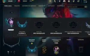 Platina 2 com 50 Champs e 17 Skins