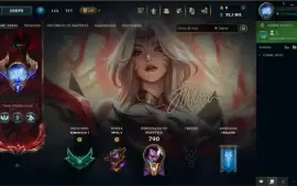 Conta lol - Ahri Imortalizada Autografada pelo Faker