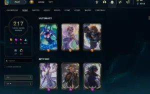 FULLACESSO - 220 SKINS - LEVEL 260 - 153 CHAMPS
