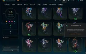FULLACESSO - 220 SKINS - LEVEL 260 - 153 CHAMPS
