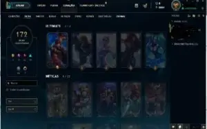 Vendo conta lol Gold 1/ 172 Skins