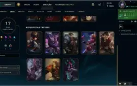 Conta LOL 64 champ lvl 161