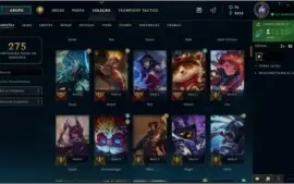 Conta LOL 64 champ lvl 161