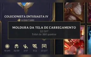 Conta mestre 12Molduras/42 skins