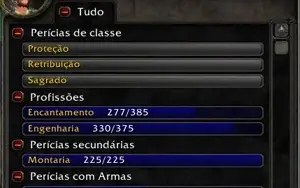 Conta WoW TBC paladino full tier 4