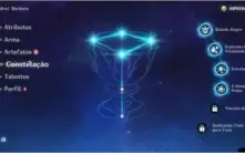 Conta genshin impact AR37 (jean, venti, mona e qiqi)
