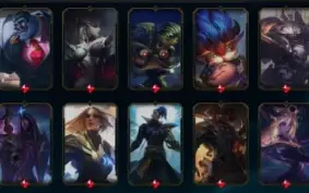 Conta LOL 214 skin, Chromas, Eternos, TFT etc
